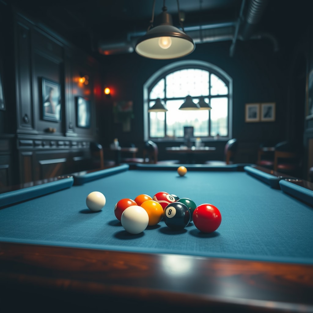 Competitive billiards match at MMPL